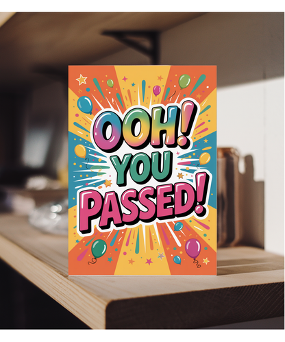 congrats you passed your test