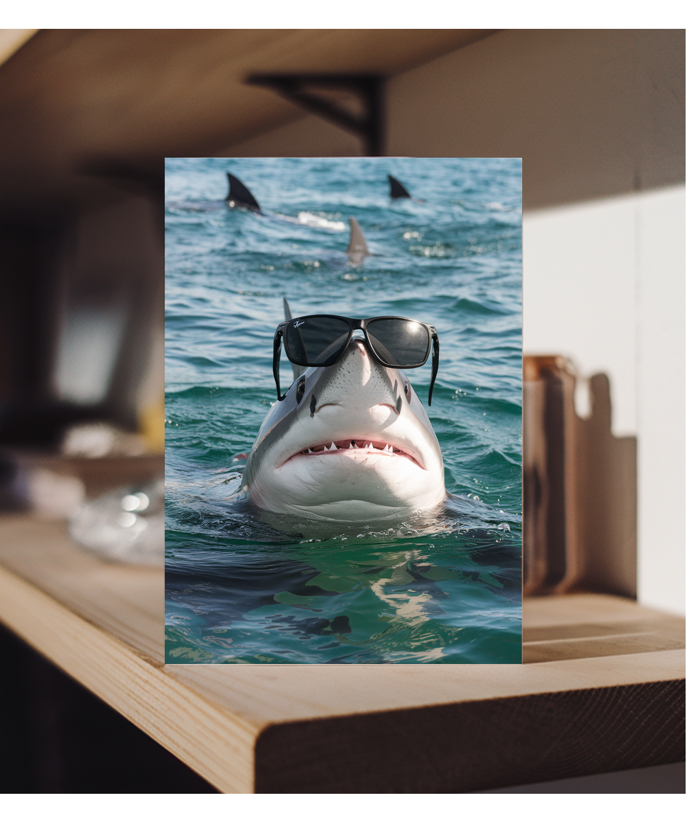 Shark in Black Sunglasses