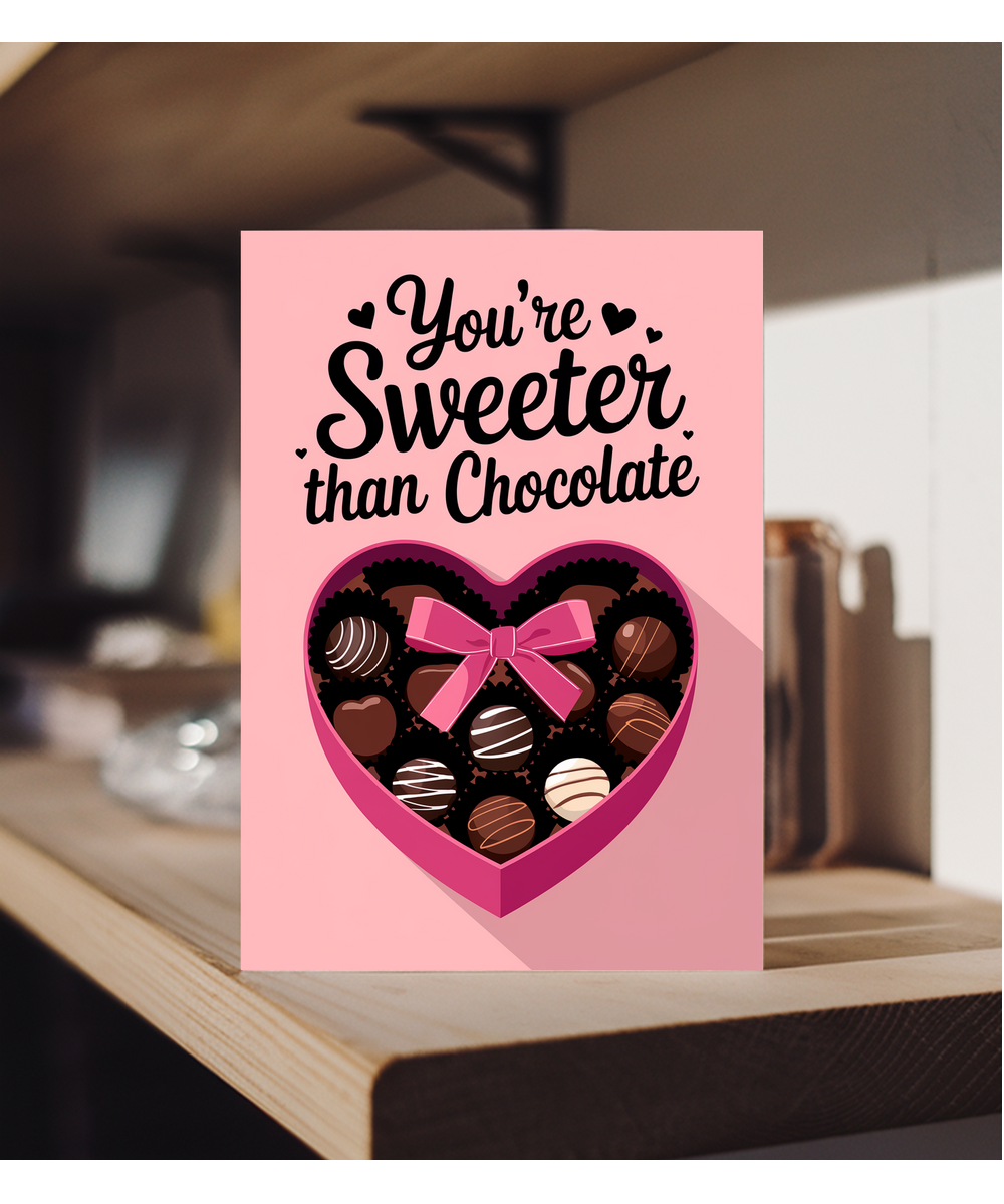 You’re sweeter than chocolate Greeting Card