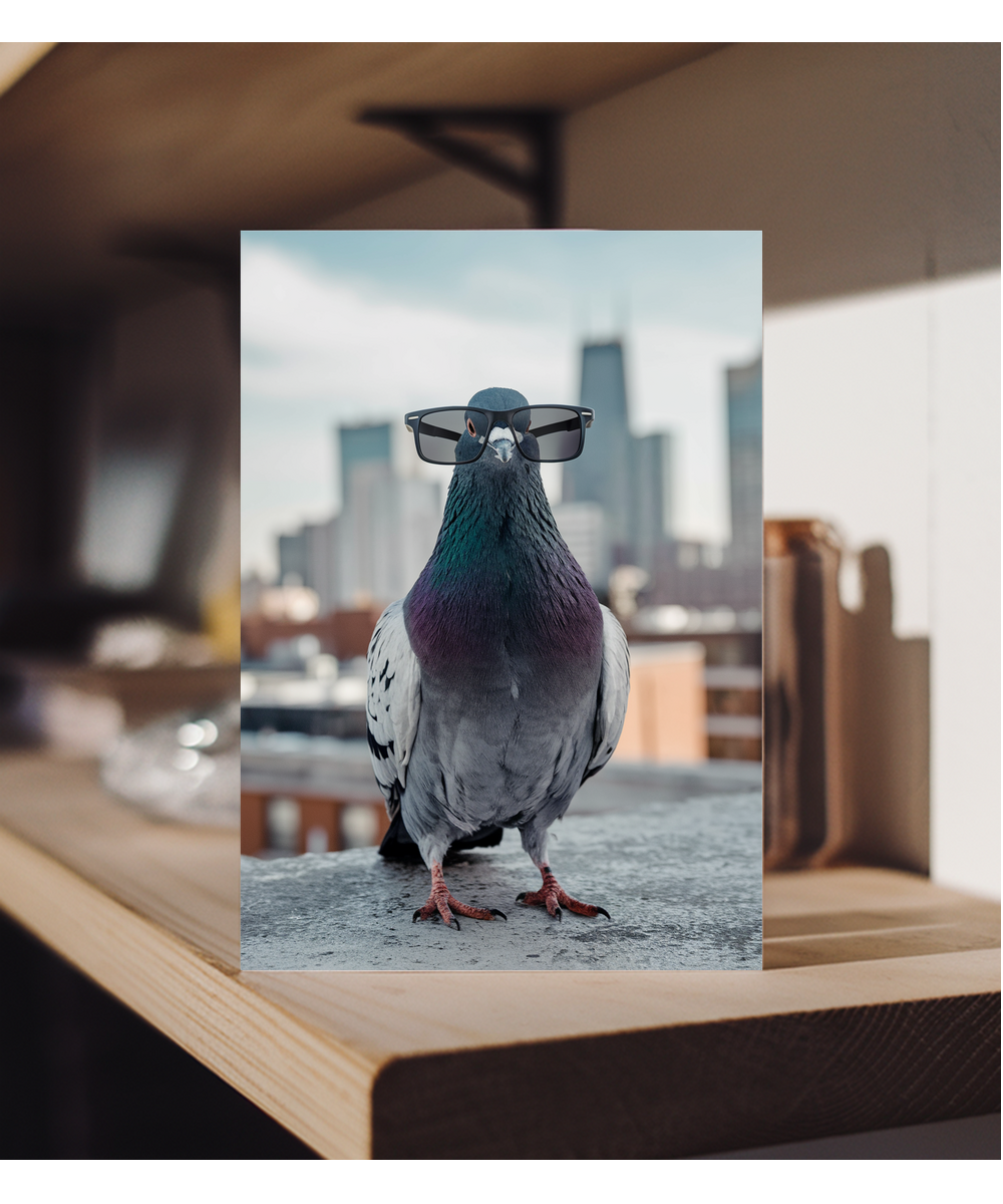 Pigeon in Urban Glasses