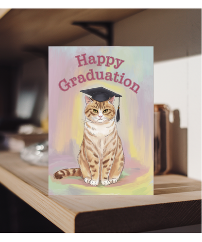 Happy Graduation - Cat with a Cap