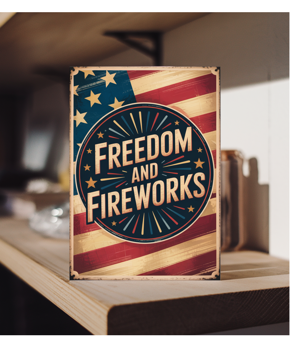 Freedom and Fireworks 4th july