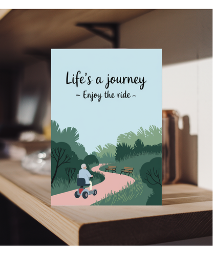 Funny Birthday Card Life's a Journey – Enjoy the Ride