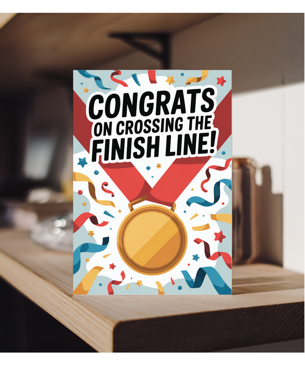 Congrats on crossing the finish line