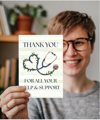 thank you for all your help and support stethoscope