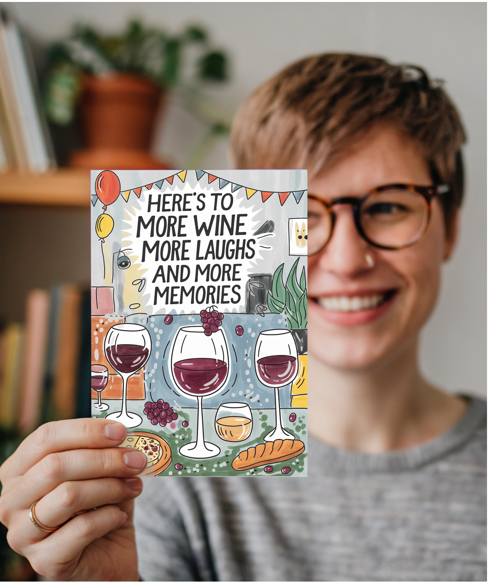 Here’s to More Wine More Laughs and More Memories