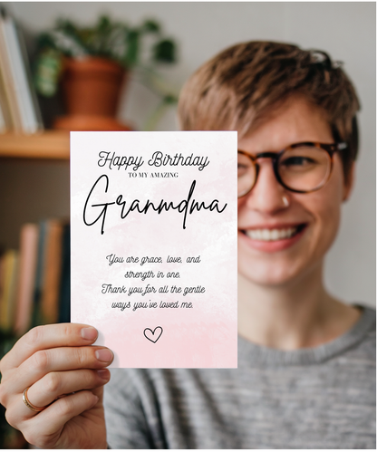 Gold Happy Birthday Grandma