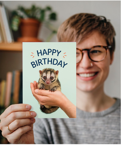 Birthday card Miniture civet cute funny