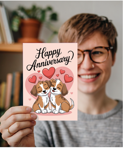Happy Anniversary - Puppy Couple