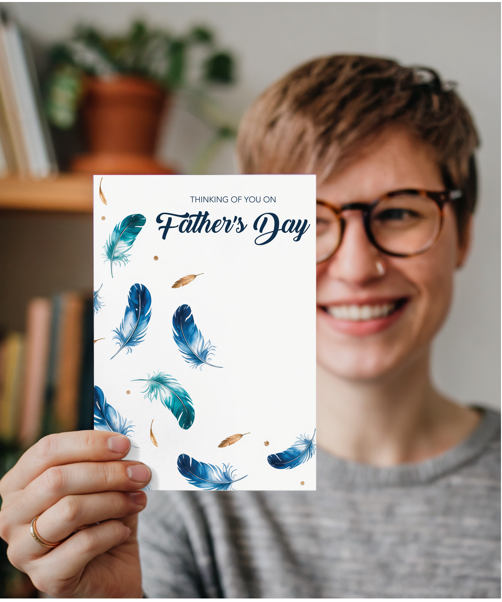 father's day thinking of you feathers