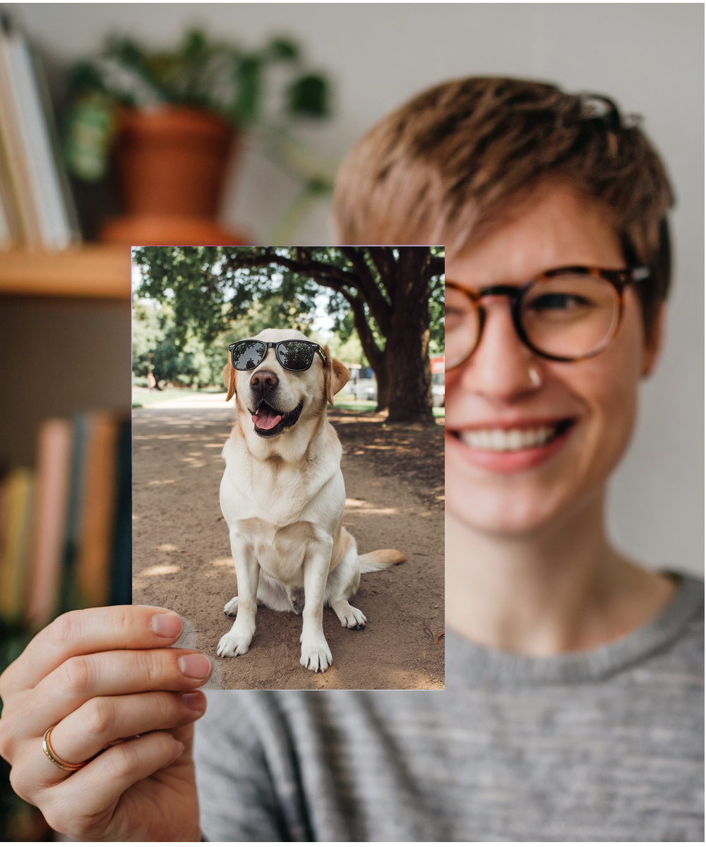 Dog with Wayfarers