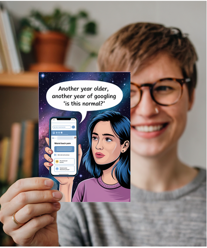 Happy Birthday Card Googling ‘Is This Normal?’