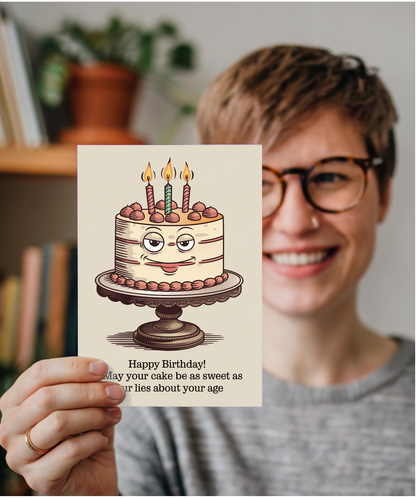 Happy Birthday! May Your Cake Be as Sweet as Your Lies About Your Age