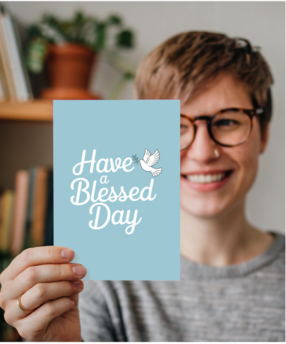 Have a Blessed Day Card thank you Olive Branch