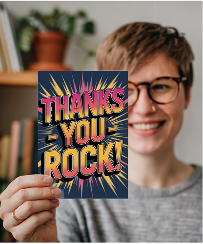 Thank you card You Rock