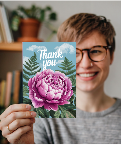 Thank You - Peony and Fern