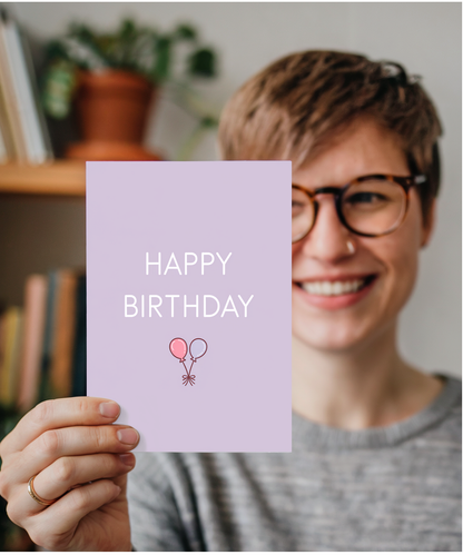Happy Birthday Card for best friend pastel colour