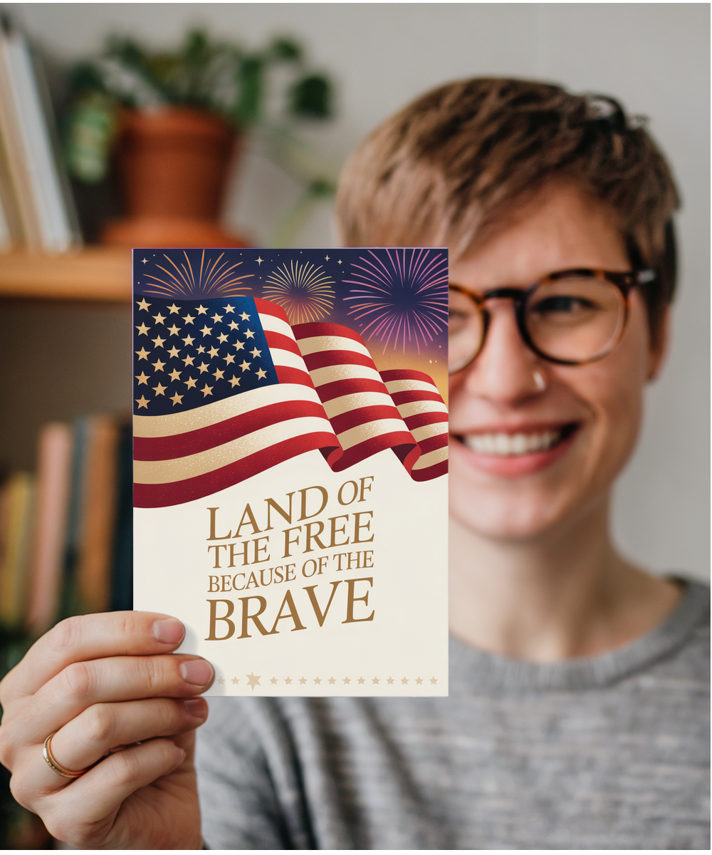 Land of the free because of the brave