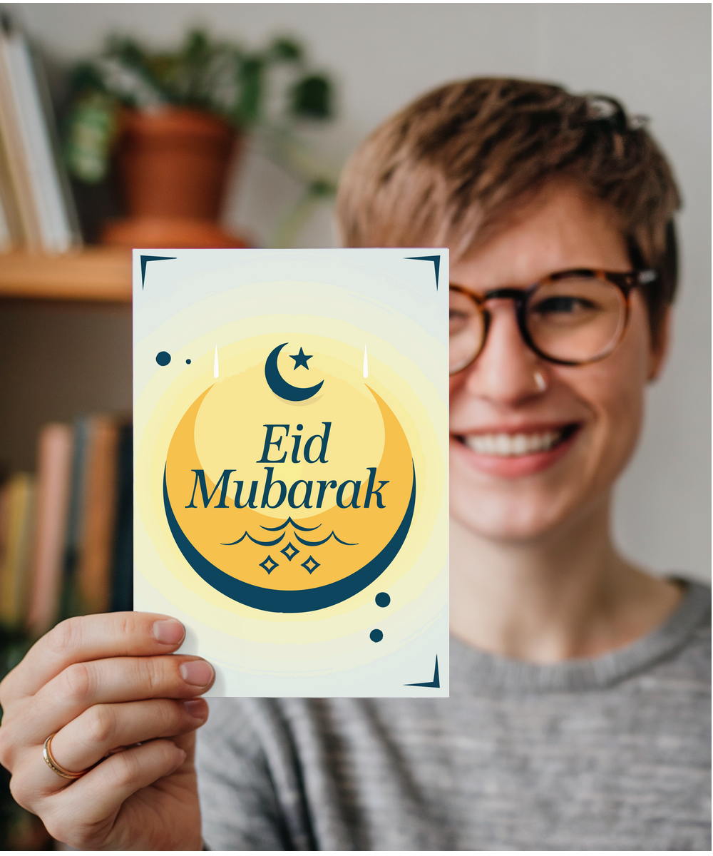Eid Mubarak moon