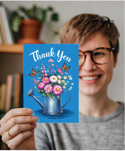 Thank You Watering Can Flower Bouquet