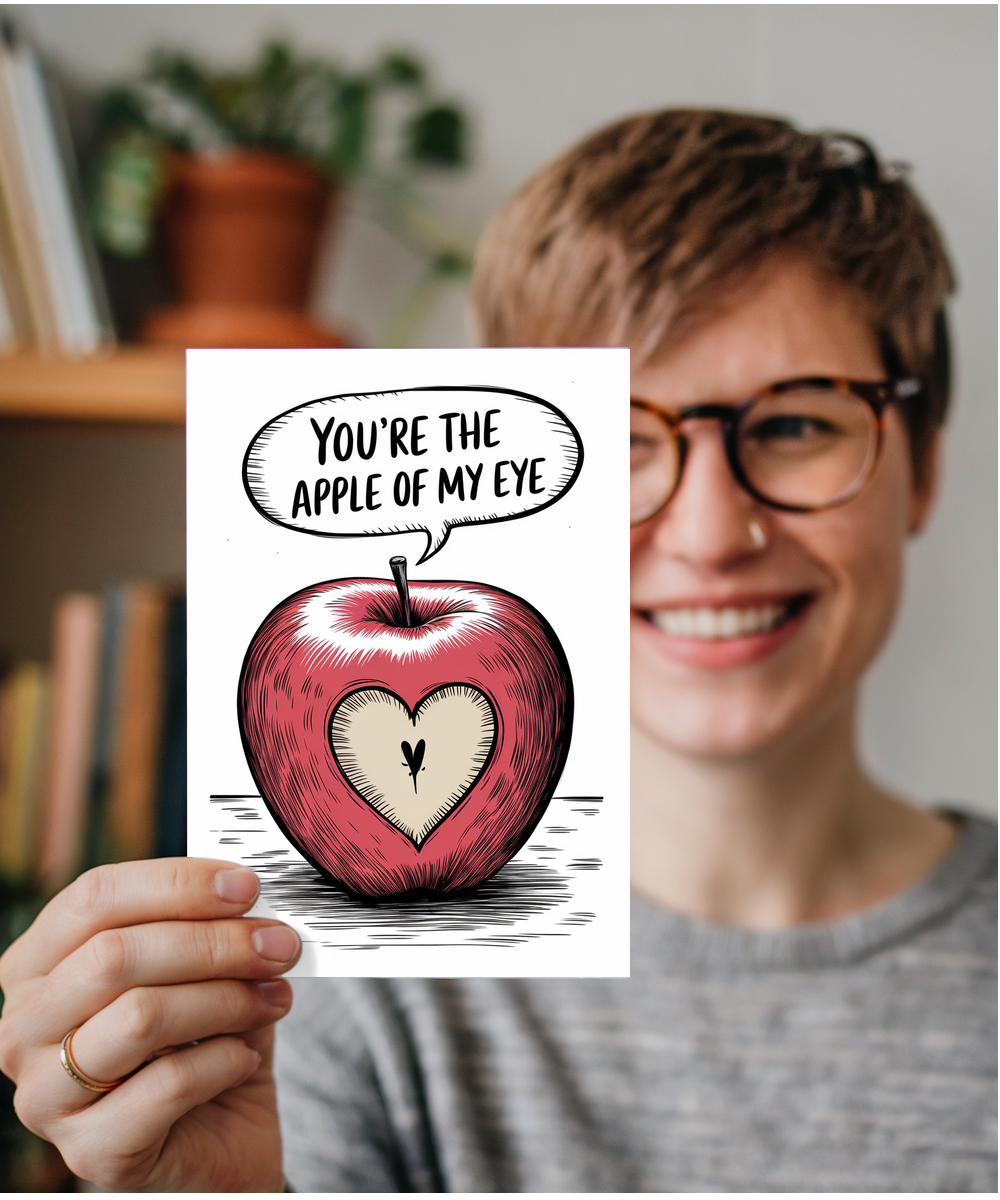 You’re the apple of my eye Greeting Card