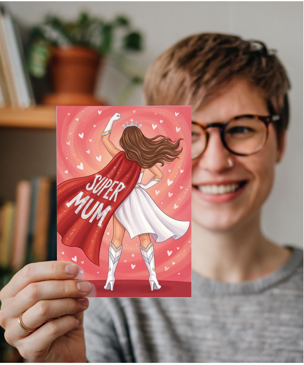 Super mum hero mother's day Happy Birthday