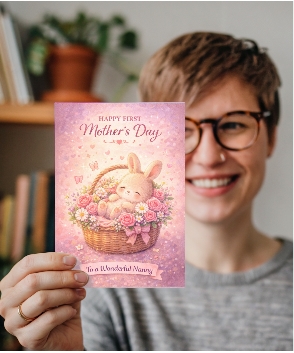 Happy Mother's Day to a wonderful Nanny, adorable bunny