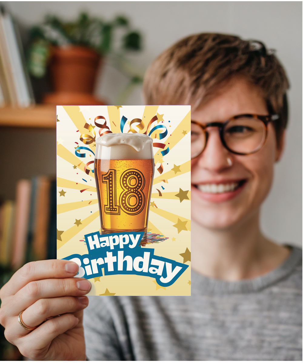 Happy 18th birthday beer celebration
