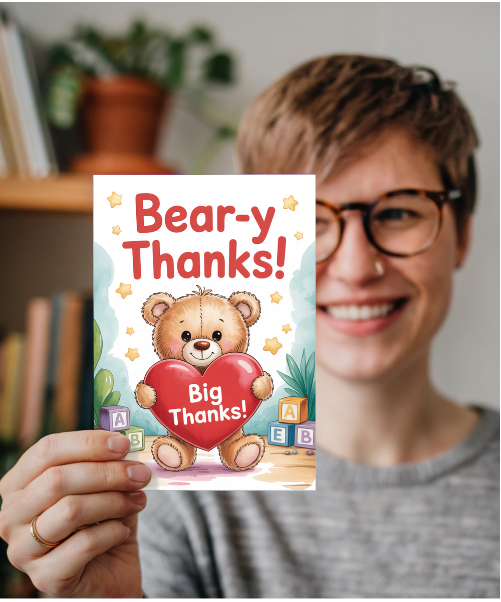 Nursery teacher Beary big hug