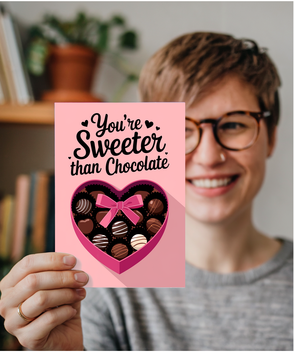 You’re sweeter than chocolate Greeting Card