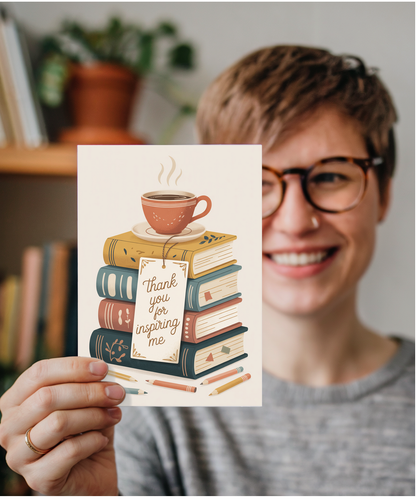 Teacher Thank You Card for Inspiring English Teacher