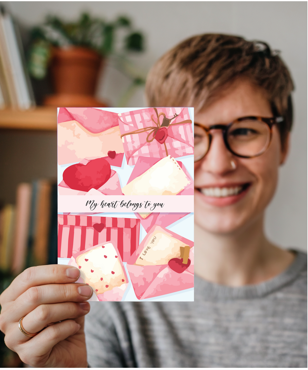 My heart belongs to you love letters