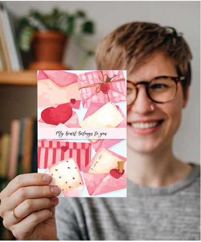 My heart belongs to you love letters