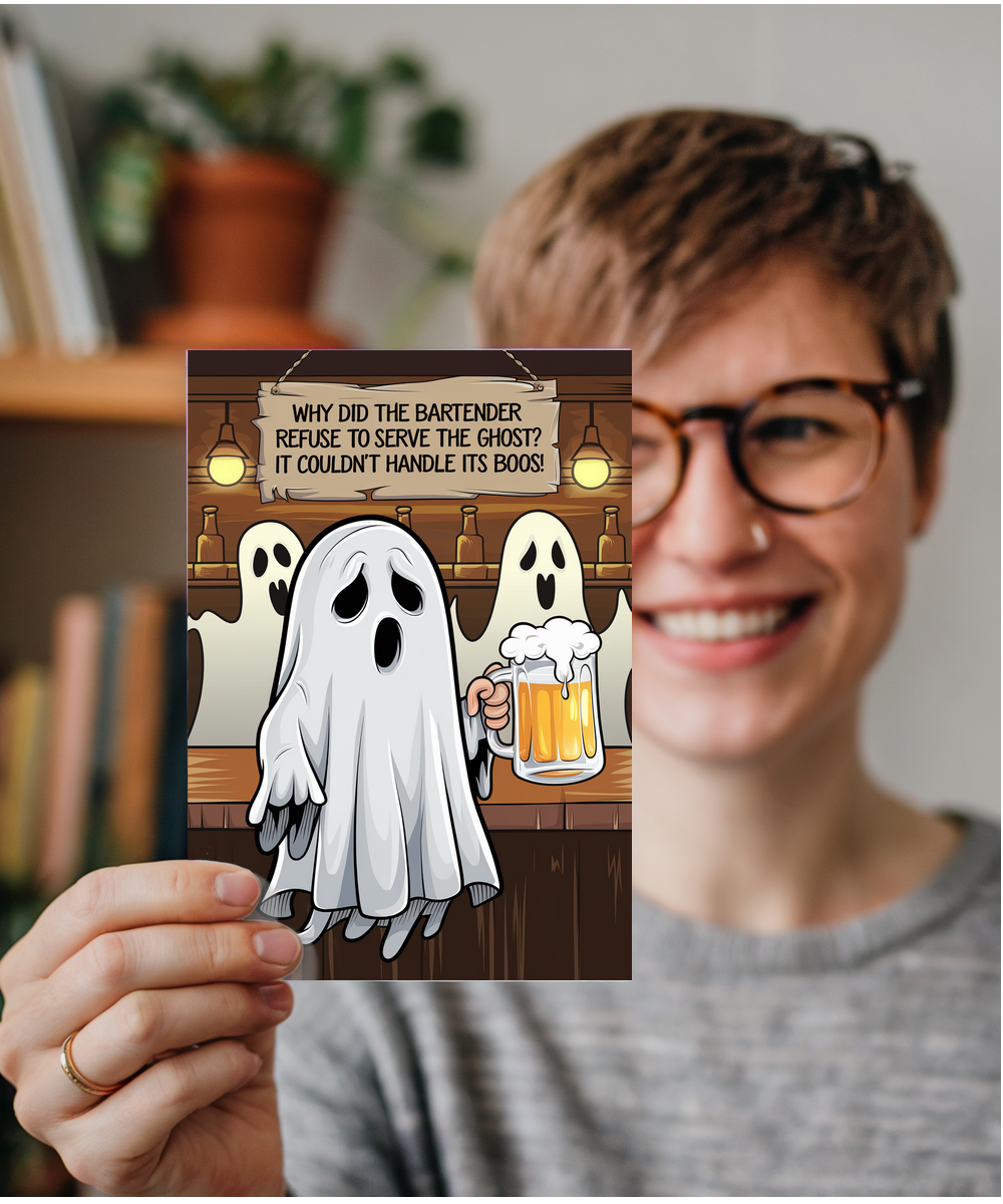 Why did the bartender refuse to serve the ghost? It couldn’t handle its boos!