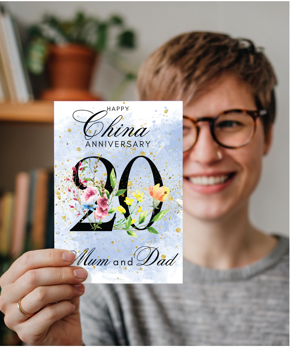 A5 China anniversary mum and dad