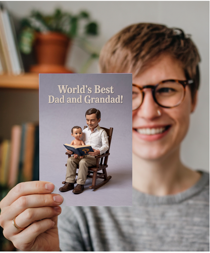 World’s Best Dad and Grandad Fathers Day Card