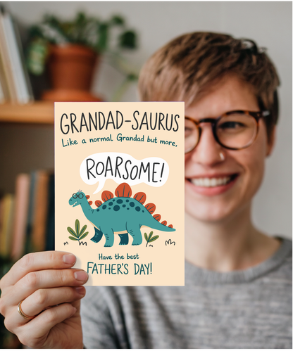 Father's Day card grandad-saurus