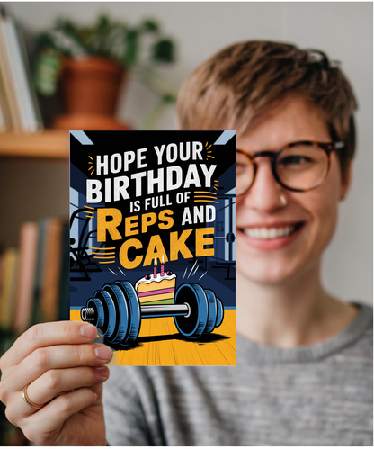 Hope Your Birthday is Full of Reps and Cake