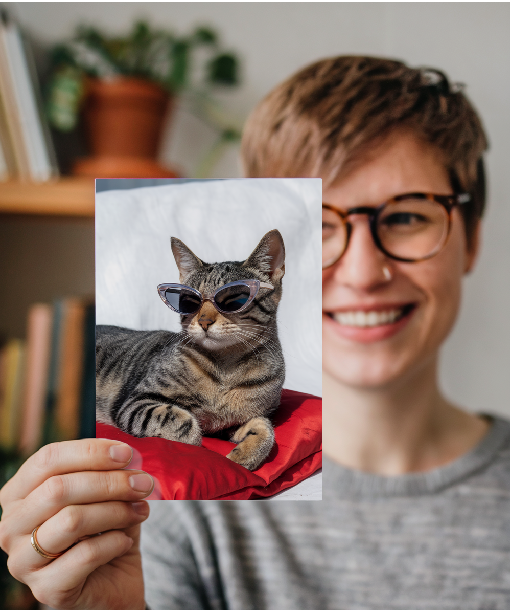 Cat in Cat-Eye Shades