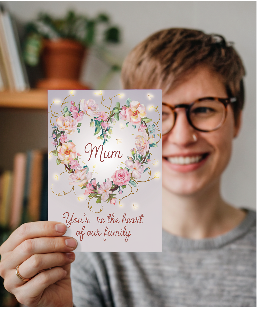 Mum, You’re the Heart of Our Family Mothers Day Card
