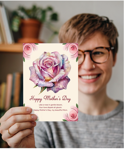 Mothers Day Card beautiful mum Happy Traditional poem