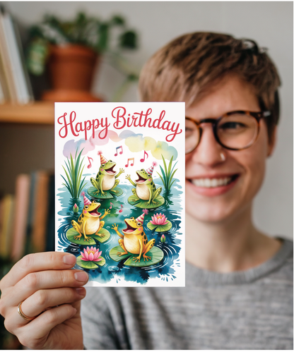 frogs singing happy birthday