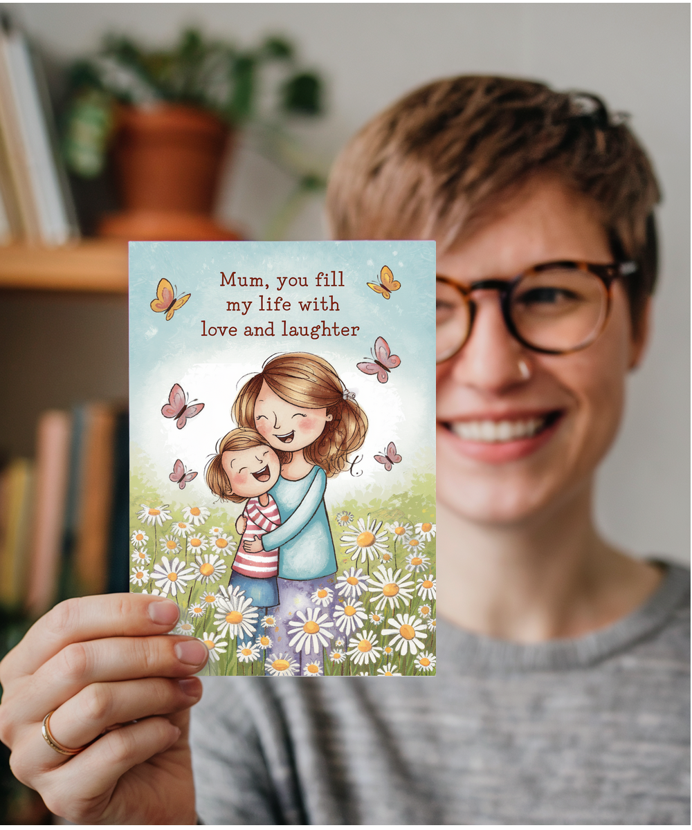 Mum, You Fill My Life with Love and Laughter Mothers Day Card