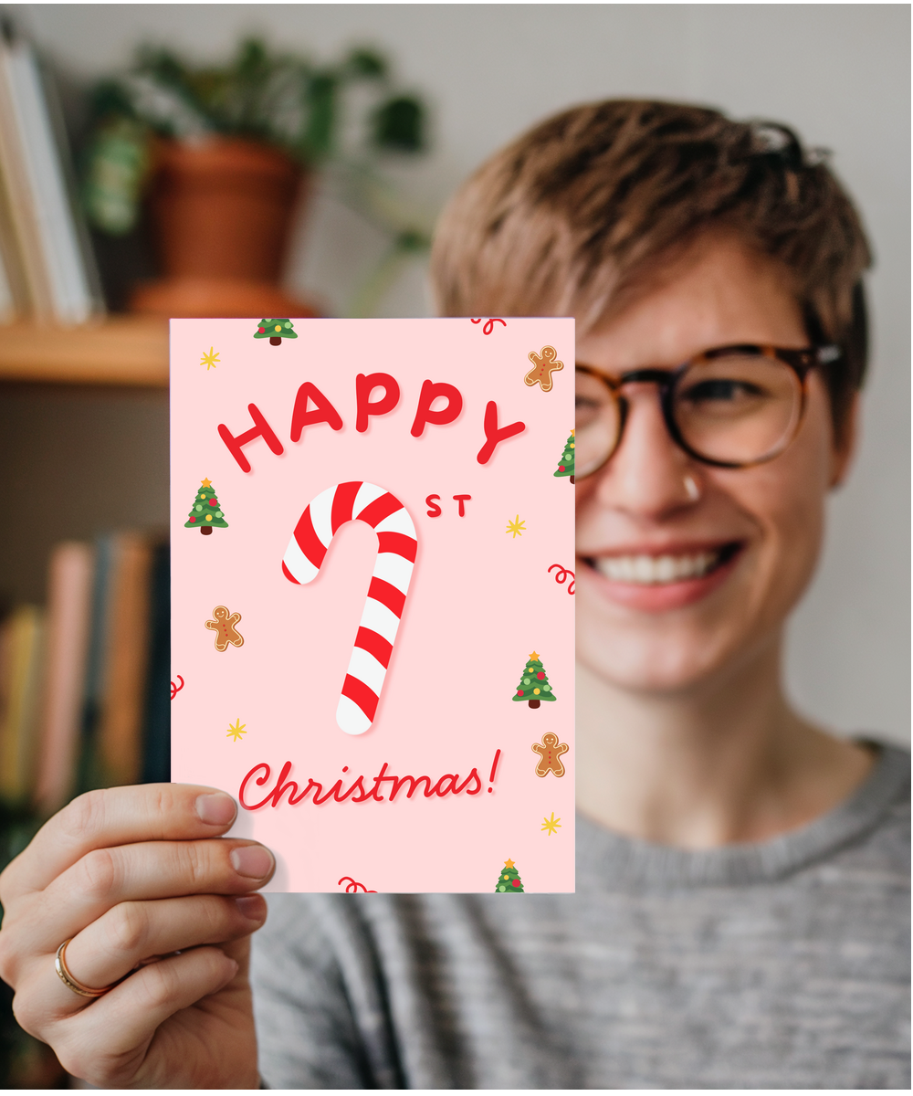 Happy candy cane First Christmas