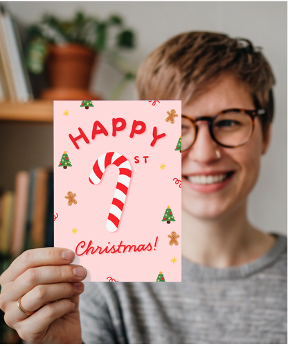 Happy candy cane First Christmas