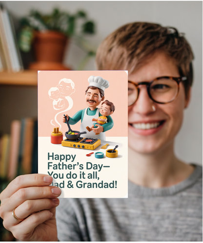 Happy Father’s Day Card You Do It All, Dad & Grandad!