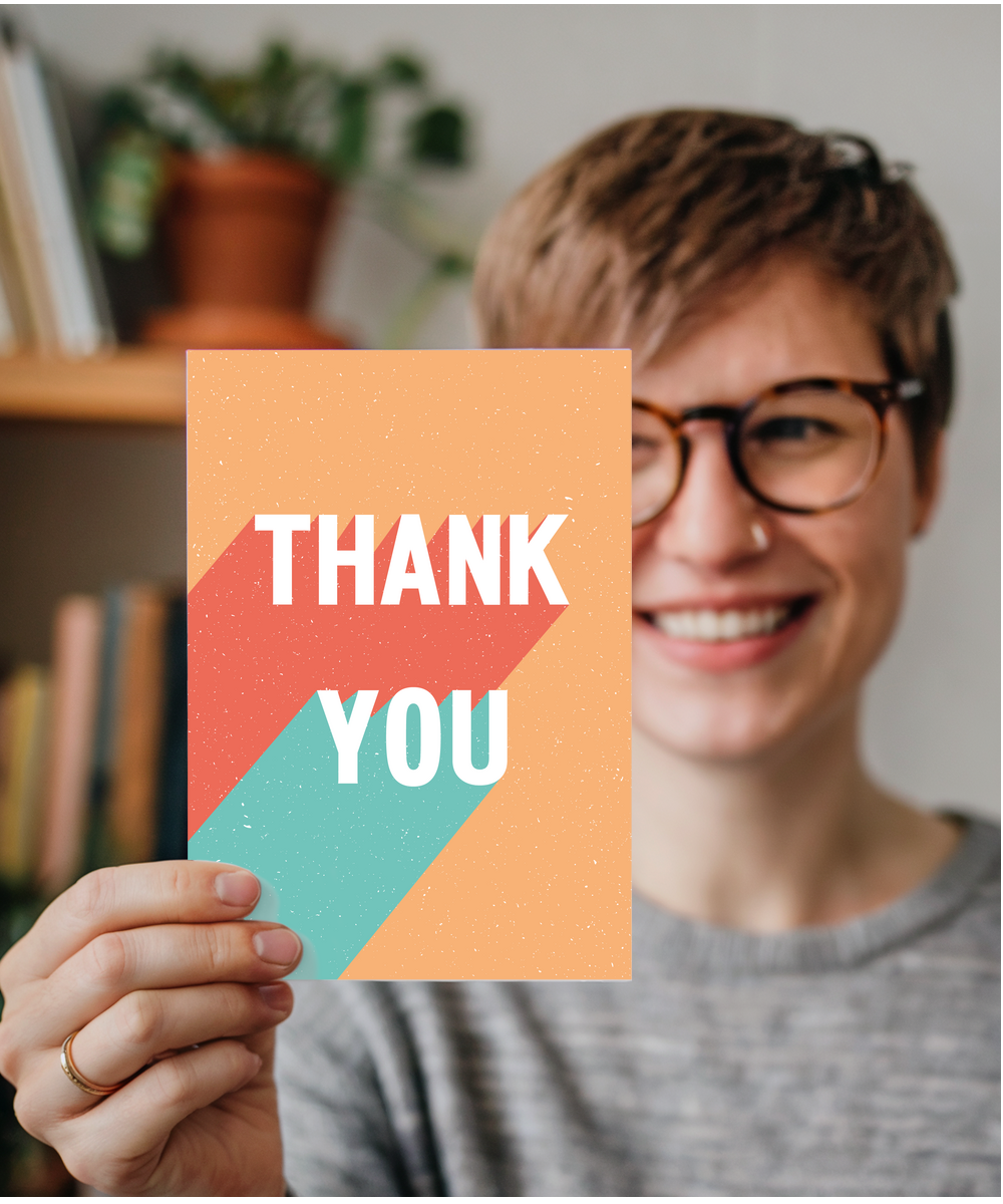 Thank You in Retro Style