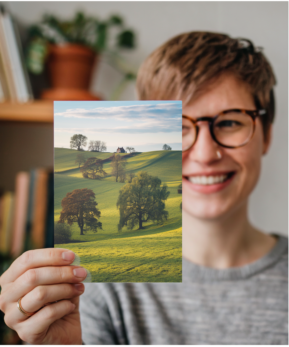 Yorkshire countryside with rolling green hills