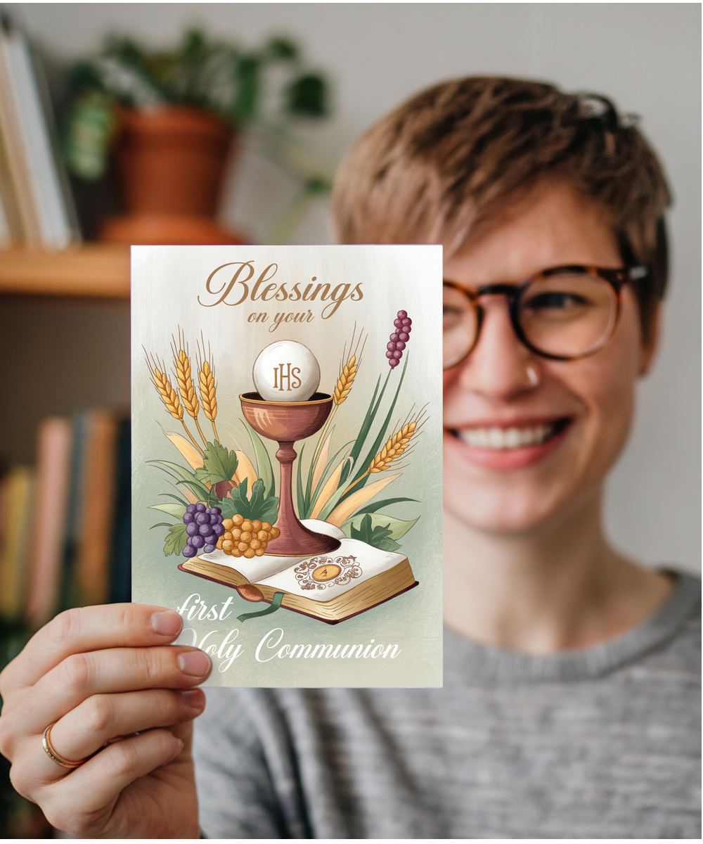 Communion Card Blessings on Your First Holy Communion