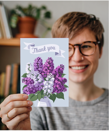 Thank You - Bouquet of Lilacs